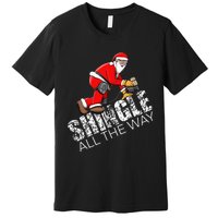 Roofing Christmas Shingle All the Way Quote Roofer Gift Idea Premium T-Shirt