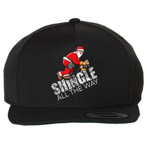 Roofing Christmas Shingle All the Way Quote Roofer Gift Idea Wool Snapback Cap