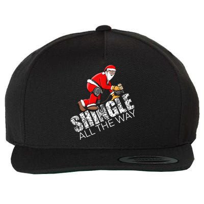 Roofing Christmas Shingle All the Way Quote Roofer Gift Idea Wool Snapback Cap