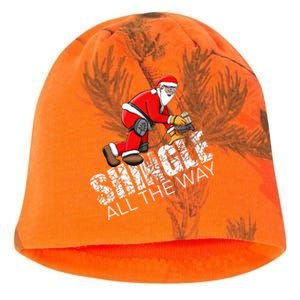 Roofing Christmas Shingle All the Way Quote Roofer Gift Idea Kati - Camo Knit Beanie