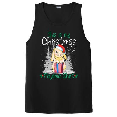 Rabbit Christmas Sweater Bunny This Is My Christmas Pajama Gift PosiCharge Competitor Tank