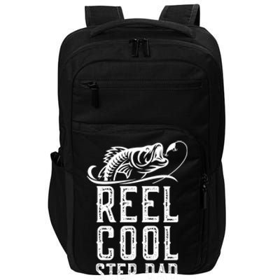 Reel Cool Stepmeaningful Giftdad Fishing Fisher Funny Retro Stepdad Gift Impact Tech Backpack