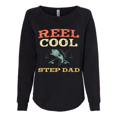 Reel Cool Stepgiftdad Fishing Fisher Funny Vintage Stepdad Gift Womens California Wash Sweatshirt