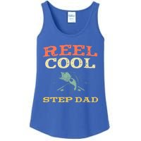 Reel Cool Stepgiftdad Fishing Fisher Funny Vintage Stepdad Gift Ladies Essential Tank