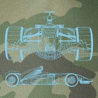 Racing Car Schematic Engineer Formula Team Fan Legacy Tie Dye Trucker Hat