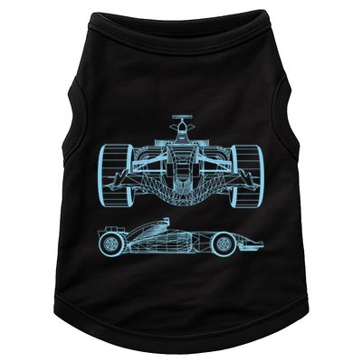 Racing Car Schematic Engineer Formula Team Fan Doggie Tank