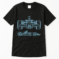 Racing Car Schematic Engineer Formula Team Fan Tall T-Shirt