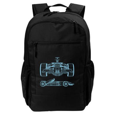 Racing Car Schematic Engineer Formula Team Fan Backpack