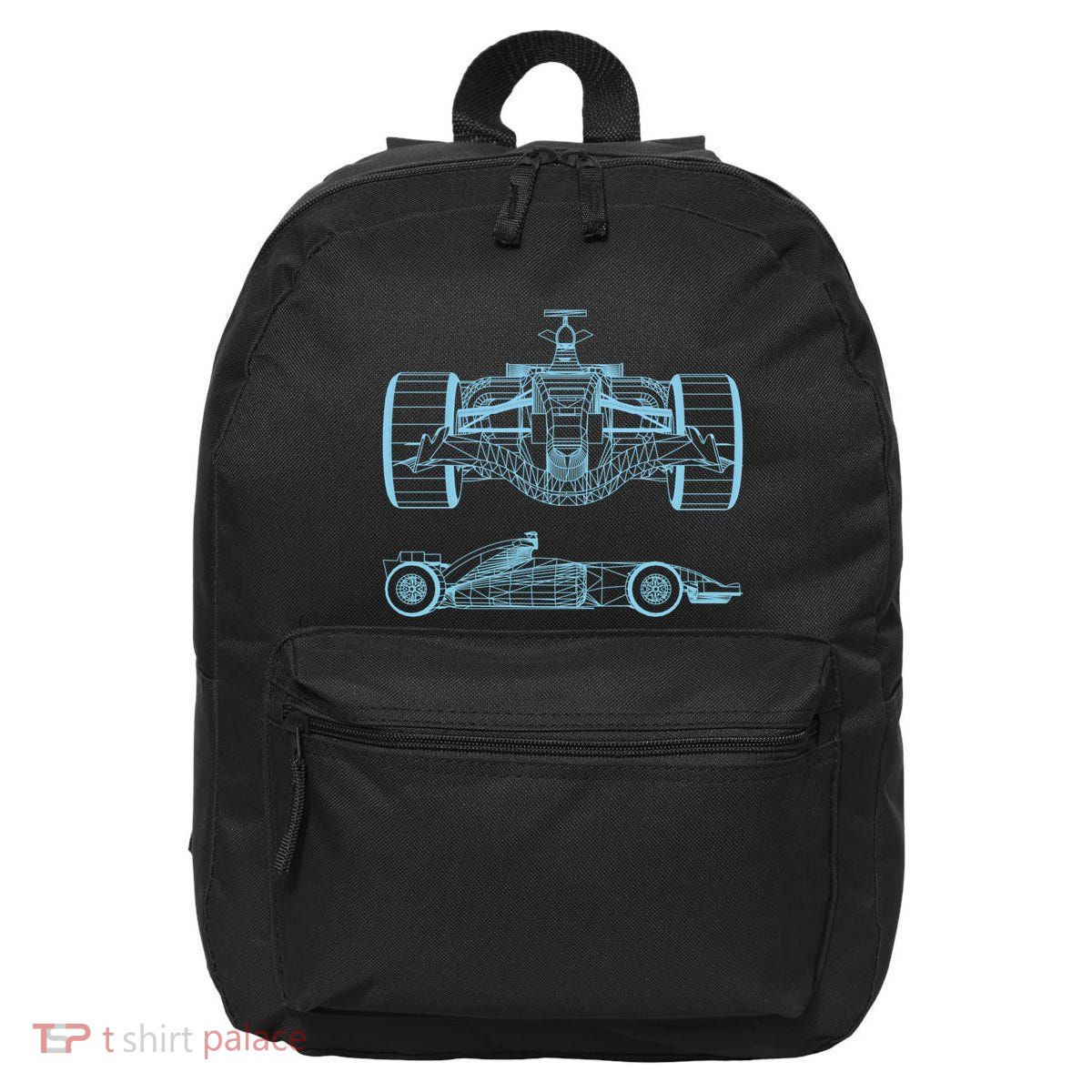Racing Car Schematic Engineer Formula Team Fan 16 in Basic Backpack