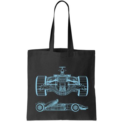 Racing Car Schematic Engineer Formula Team Fan Bag