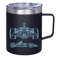 Racing Car Schematic Engineer Formula Team Fan 12oz Stainless Steel Coffee Mug