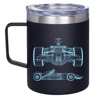 Racing Car Schematic Engineer Formula Team Fan 12oz Stainless Steel Coffee Mug