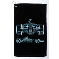 Racing Car Schematic Engineer Formula Team Fan Golf Towel