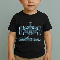 Racing Car Schematic Engineer Formula Team Fan Toddler T-Shirt