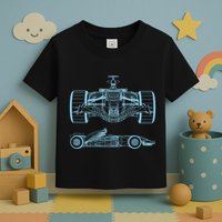 Racing Car Schematic Engineer Formula Team Fan Toddler T-Shirt