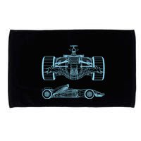 Racing Car Schematic Engineer Formula Team Fan Microfiber Hand Towel