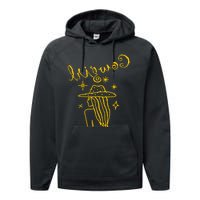 Reverse Cowgirl Script Stars Logo Performance Fleece Hoodie