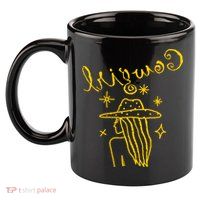 Reverse Cowgirl Script Stars Logo 11oz C Handle Ceramic Mug