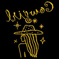 Reverse Cowgirl Script Stars Logo Drawstring Bag