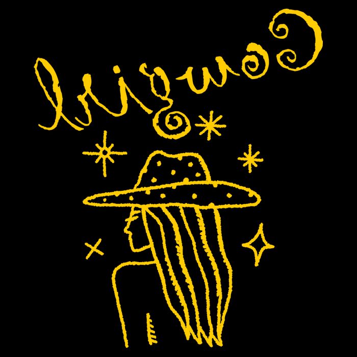Reverse Cowgirl Script Stars Logo Drawstring Bag