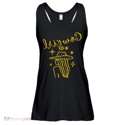 Reverse Cowgirl Script Stars Logo Ladies Essential Flowy Tank