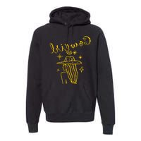 Reverse Cowgirl Script Stars Logo Premium Hoodie