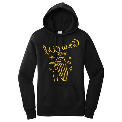 Reverse Cowgirl Script Stars Logo Women's Pullover Hoodie