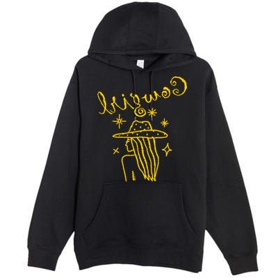 Reverse Cowgirl Script Stars Logo Premium Pullover Hoodie