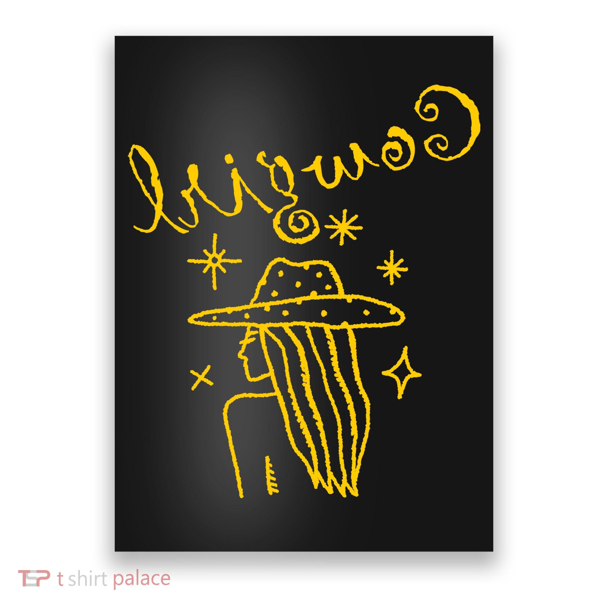 Reverse Cowgirl Script Stars Logo Poster
