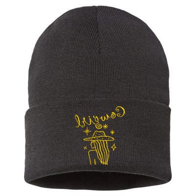 Reverse Cowgirl Script Stars Logo Sustainable Knit Beanie