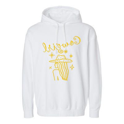 Reverse Cowgirl Script Stars Logo Garment-Dyed Fleece Hoodie