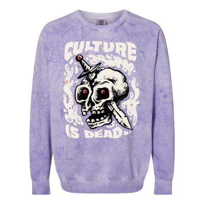 Rebel Culture Skull Colorblast Crewneck Sweatshirt