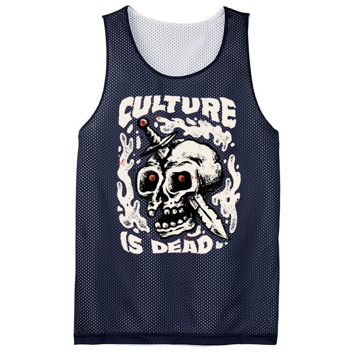 Rebel Culture Skull Mesh Reversible Basketball Jersey Tank