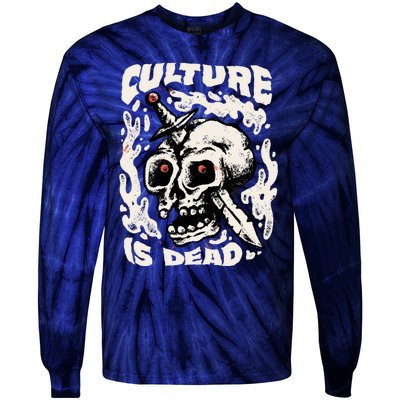 Rebel Culture Skull Tie-Dye Long Sleeve Shirt