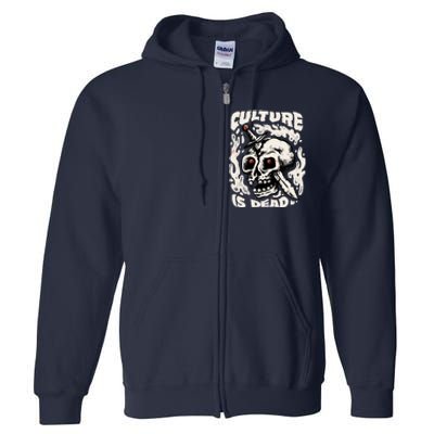 Rebel Culture Skull Full Zip Hoodie