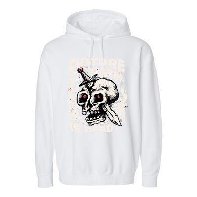 Rebel Culture Skull Garment-Dyed Fleece Hoodie