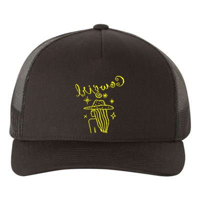 Reverse Cowgirl Script Stars Yupoong Adult 5-Panel Trucker Hat