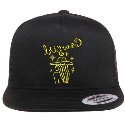 Reverse Cowgirl Script Stars Flatbill Hat