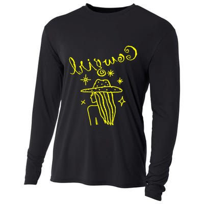 Reverse Cowgirl Script Stars Cooling Performance Long Sleeve Crew