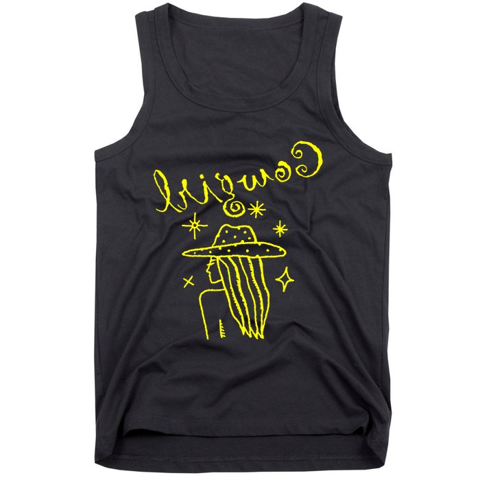 Reverse Cowgirl Script Stars Tank Top