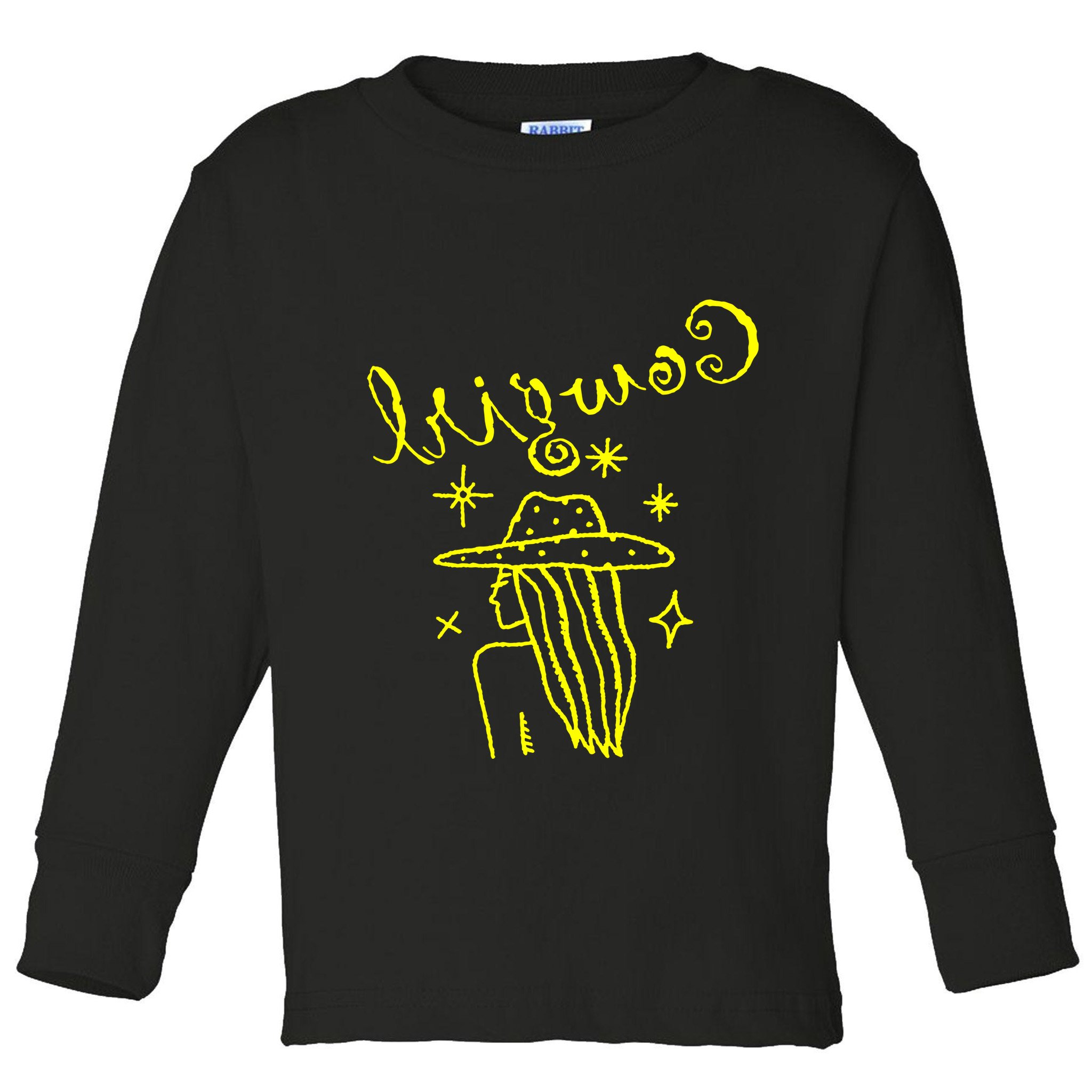 Reverse Cowgirl Script Stars Toddler Long Sleeve Shirt