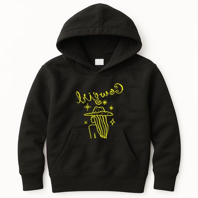 Reverse Cowgirl Script Stars Kids Hoodie