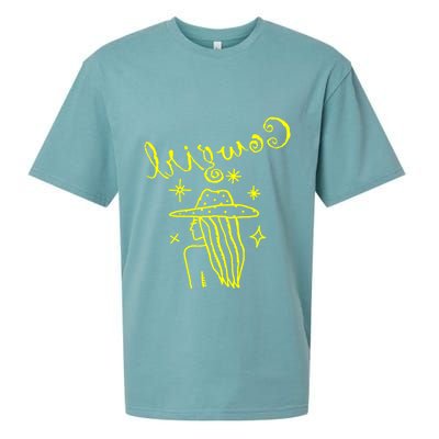 Reverse Cowgirl Script Stars Sueded Cloud Jersey T-Shirt