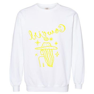 Reverse Cowgirl Script Stars Garment-Dyed Sweatshirt