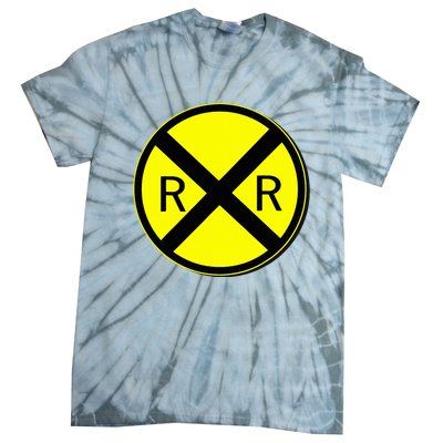 Railroad Crossing Sign Simple Easy Halloween Costume Tie-Dye T-Shirt