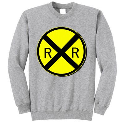 Railroad Crossing Sign Simple Easy Halloween Costume Tall Sweatshirt