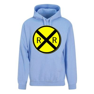 Railroad Crossing Sign Simple Easy Halloween Costume Unisex Surf Hoodie