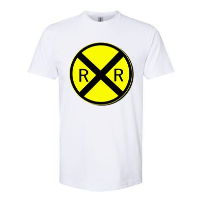 Railroad Crossing Sign Simple Easy Halloween Costume Softstyle CVC T-Shirt