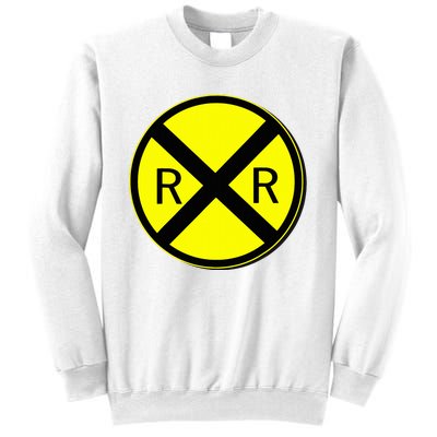 Railroad Crossing Sign Simple Easy Halloween Costume Sweatshirt