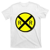 Railroad Crossing Sign Simple Easy Halloween Costume T-Shirt